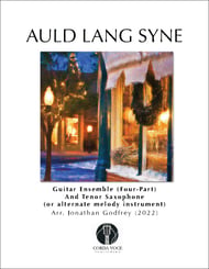 Auld Lang Syne Guitar and Fretted sheet music cover Thumbnail